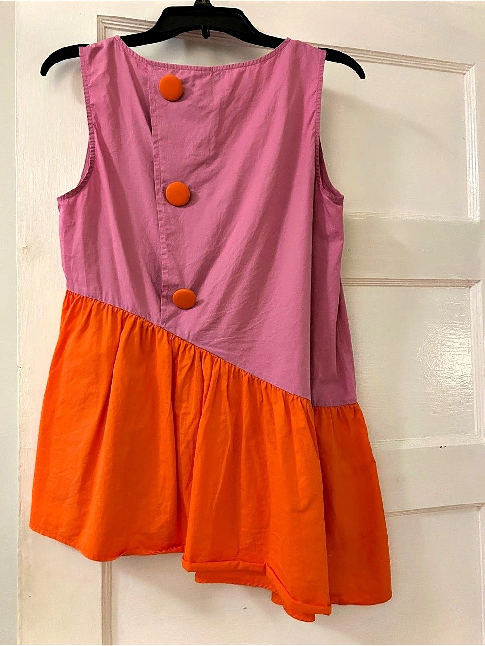 Crosby by Mollie Burch Color Block Blouse Size Small Like New